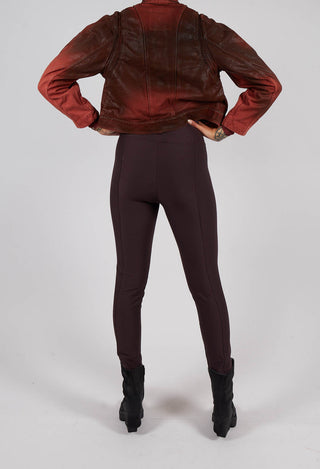 Minimalist Trousers in Burgundy