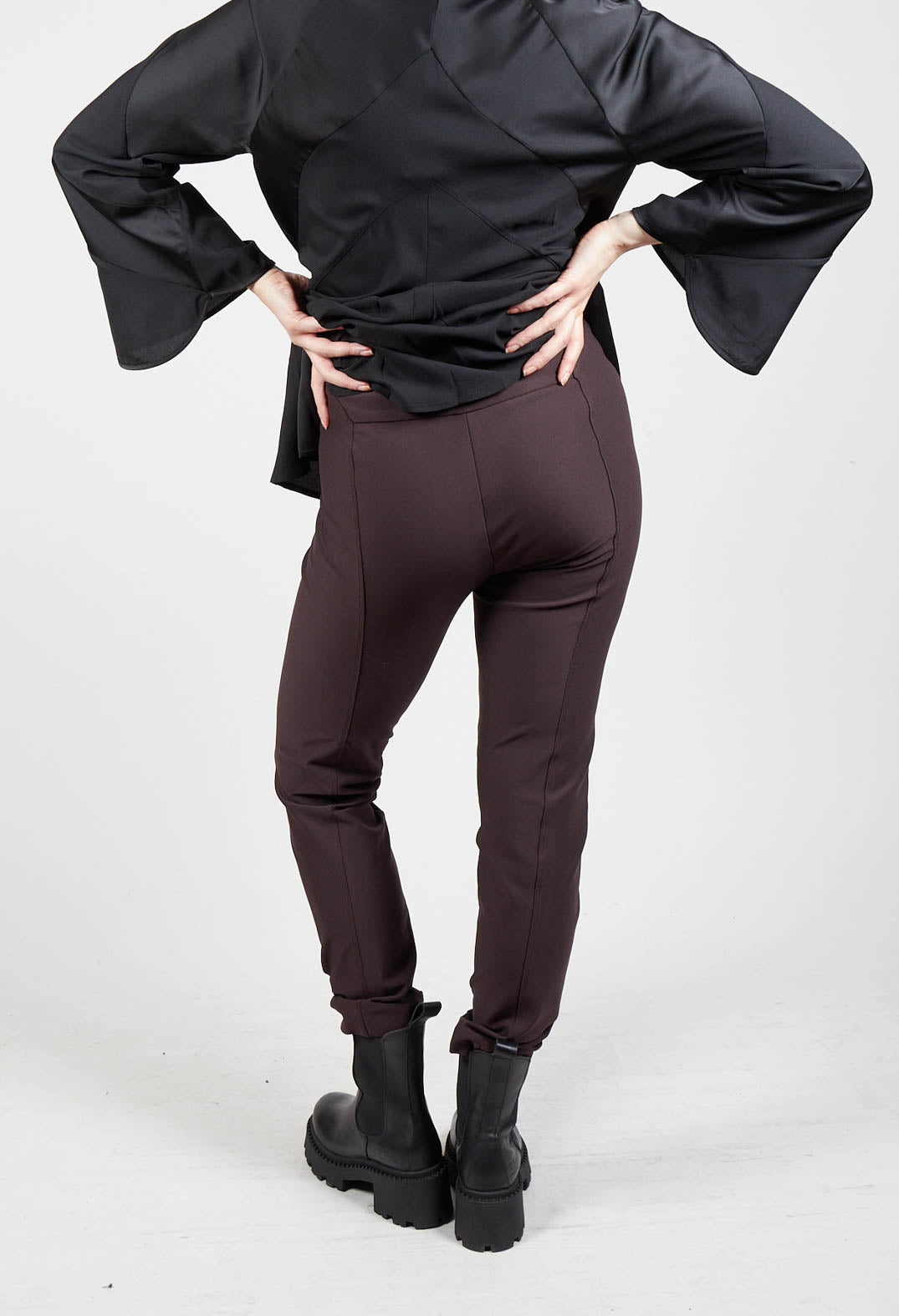 Minimalist Trousers in Burgundy