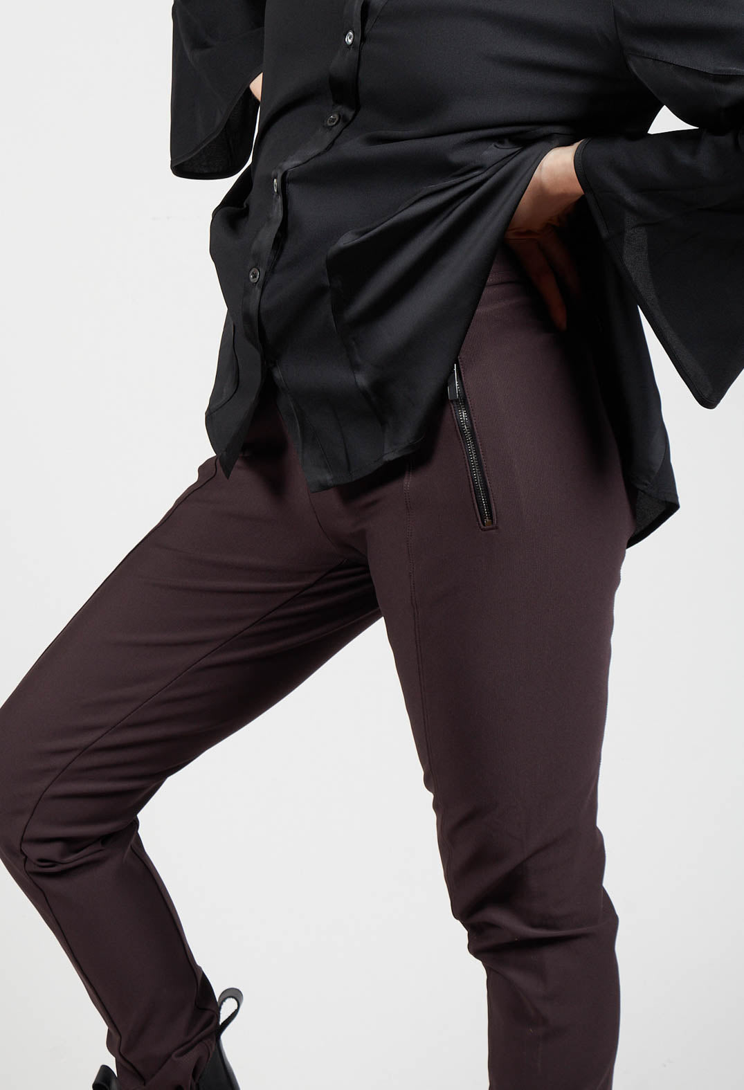 Minimalist Trousers in Burgundy