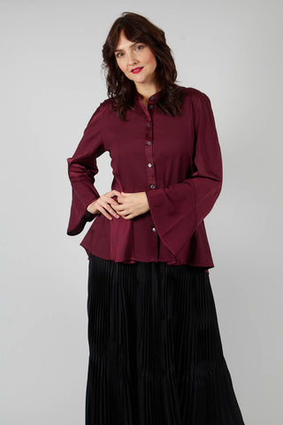 Patiently Shirt in Burgundy