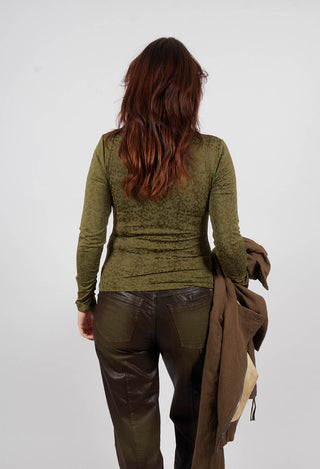 Murmur Jersey Top in Green