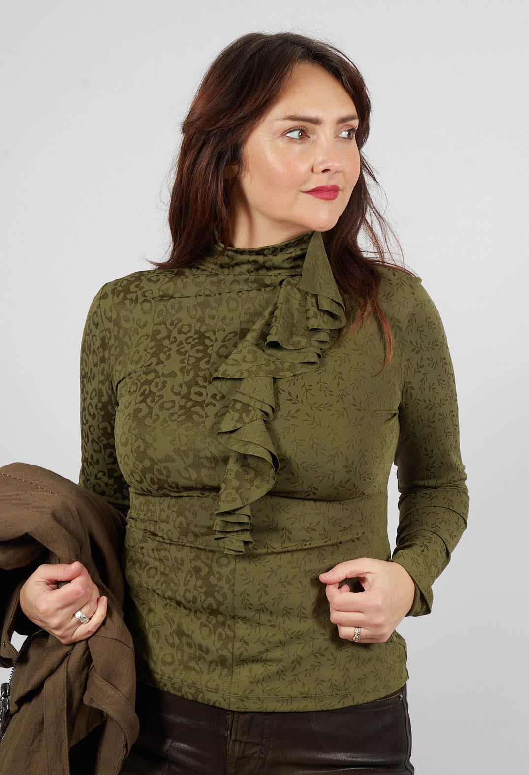 Murmur Jersey Top in Green