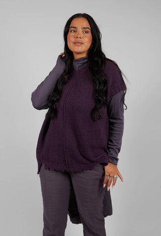 Klori Gilet in Plum