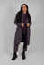 Longline Coat in Melanzana