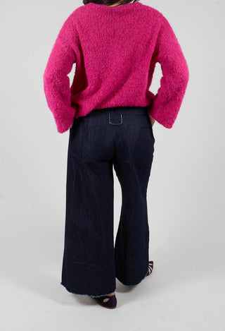 Wide Leg Trousers in Denim