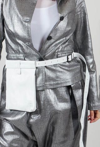 Trouser Detail Bag in White