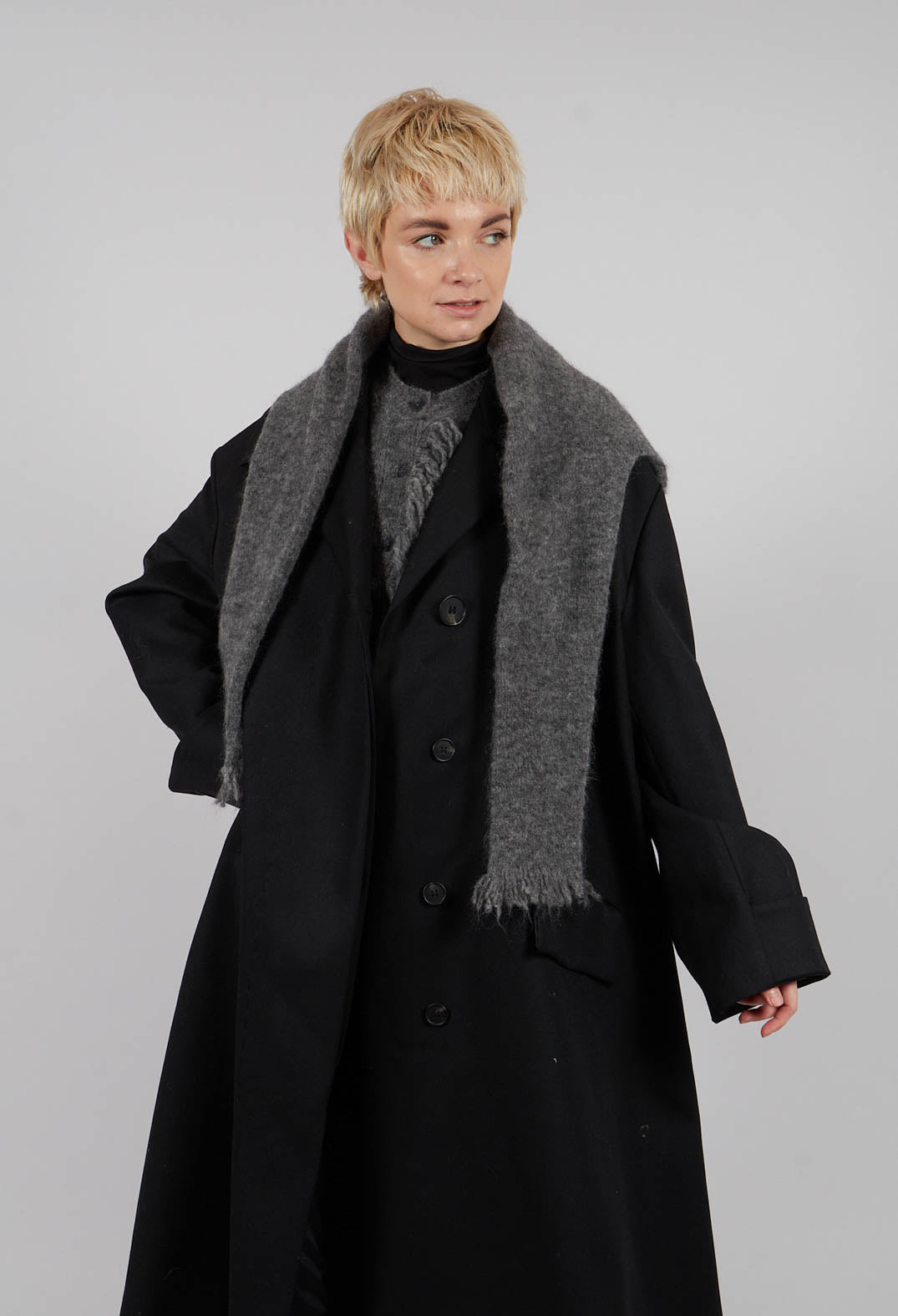 Overcoat in Degas Nero