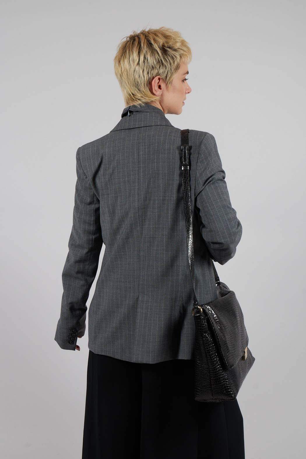 Double Breasted Blazer in Grigio