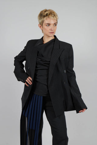 Double Breasted Blazer in Nero
