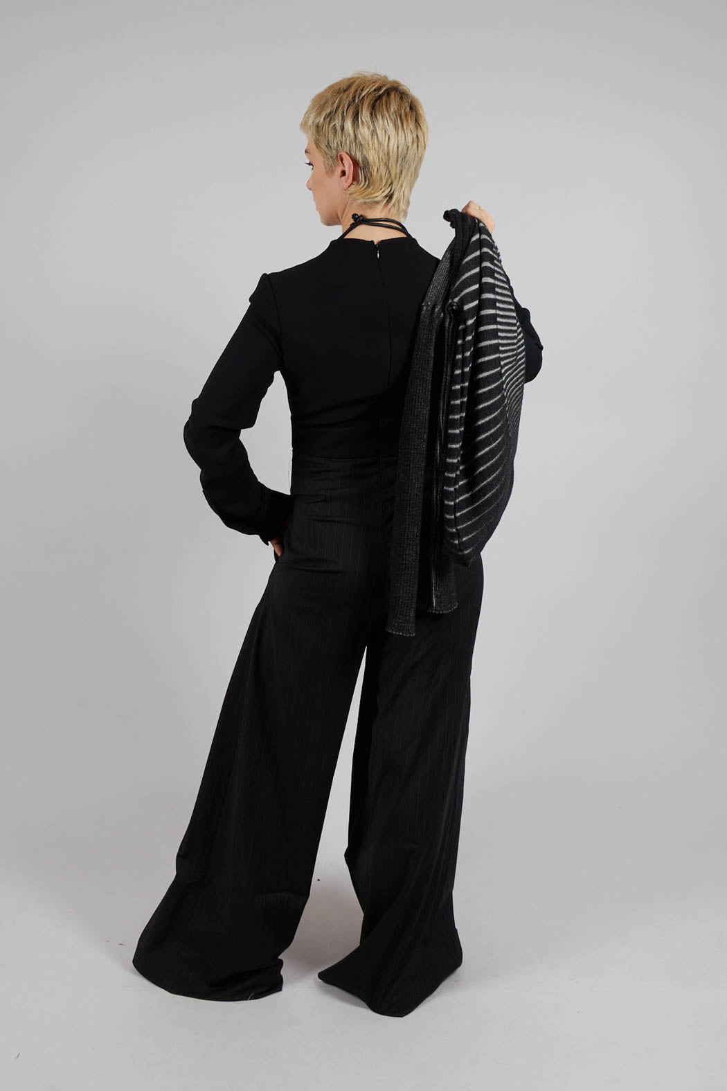 Wide Leg Jumpsuit in Nero