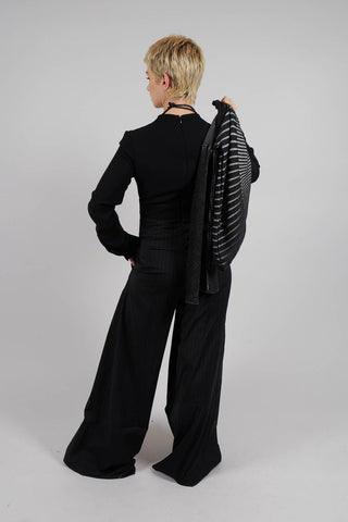 Wide Leg Jumpsuit in Nero