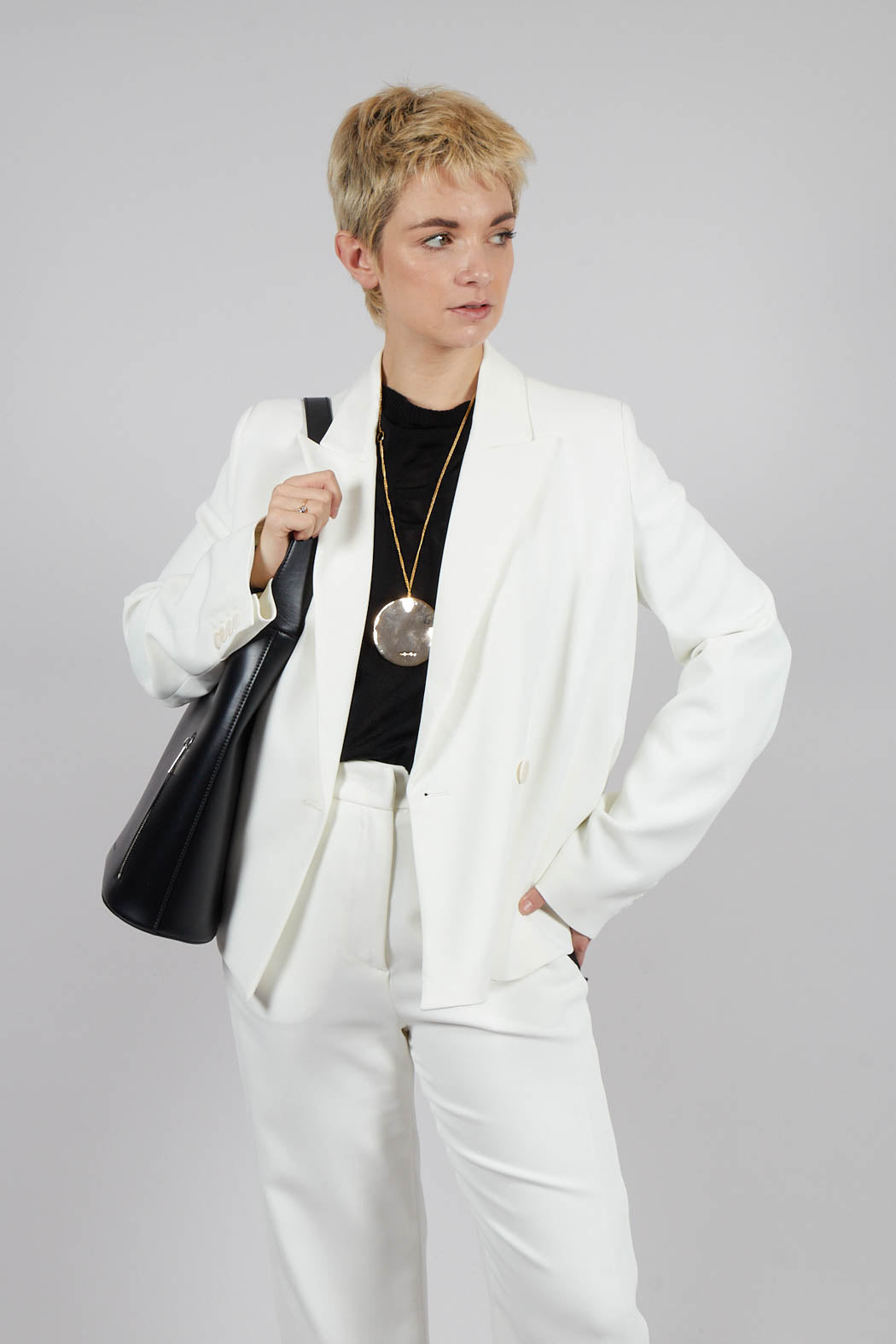 Single Breasted Blazer in Latte