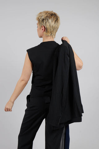 Amethist Top in Nero