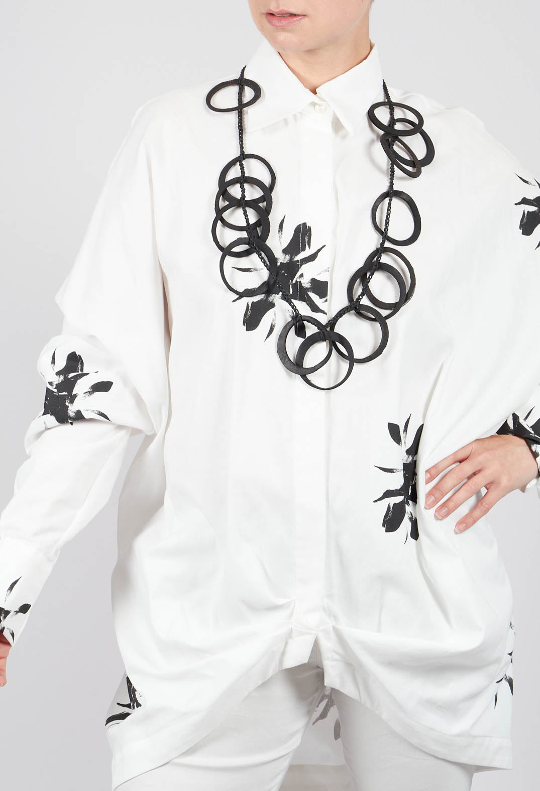 Long-Sleeved Shirt in Bianco