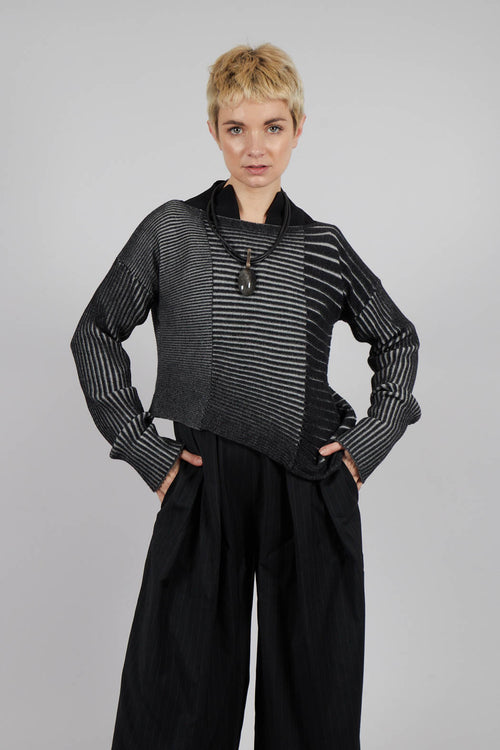 Agnes Jumper in Grigio Nero
