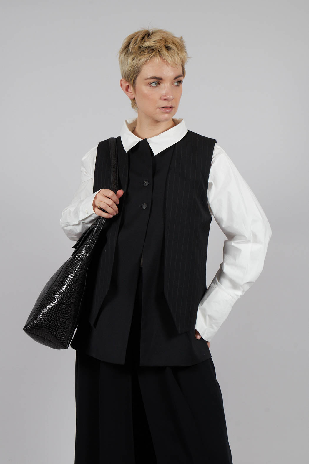 Monteurano Waistcoat in Nero