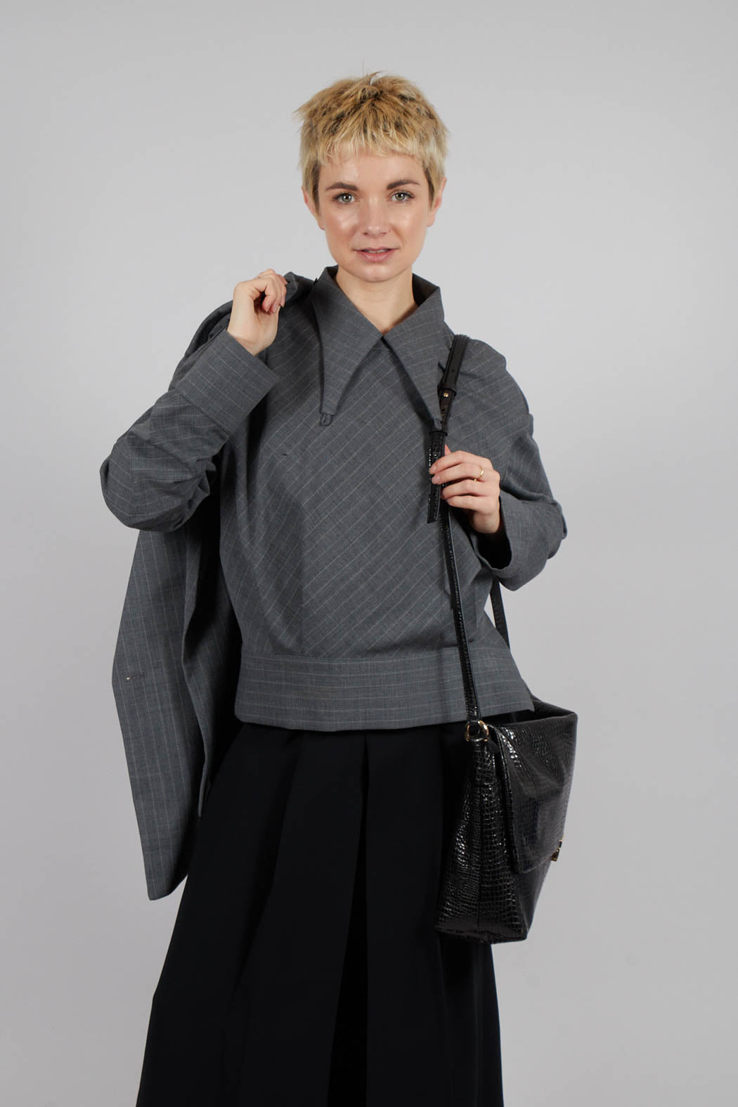 Fermo Blouse in Grigio