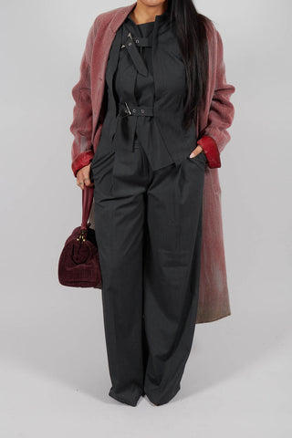 Irene Straight Leg Trouser in Antracite