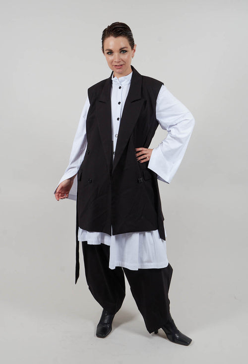 Letizia Waistcoat in Nero