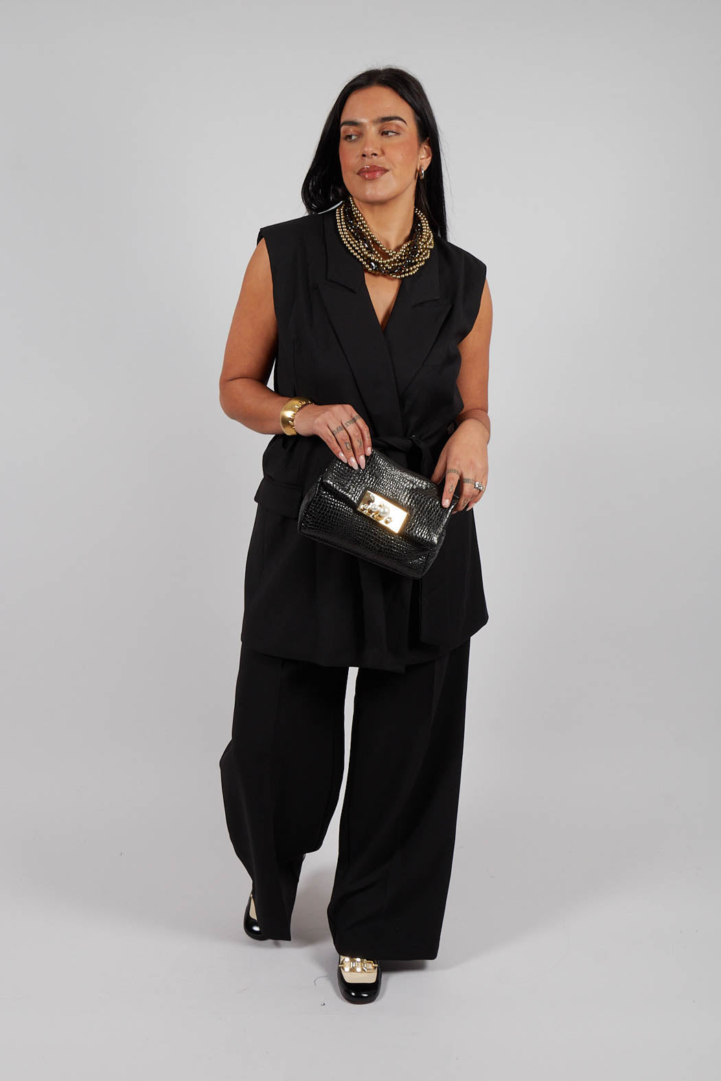 Letizia Waistcoat in Nero