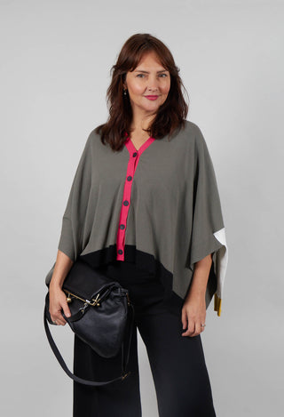 Contast Colour Cardigan in Mix 99