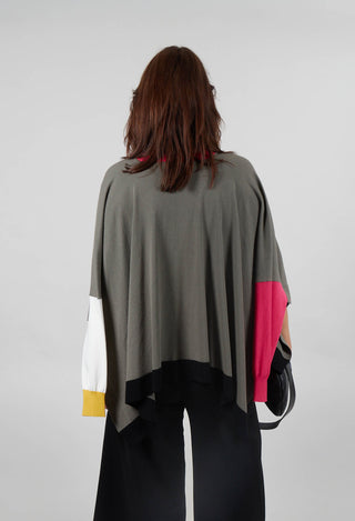 Contast Colour Cardigan in Mix 99