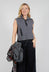 Zipped Sweater Vest in Charcoal