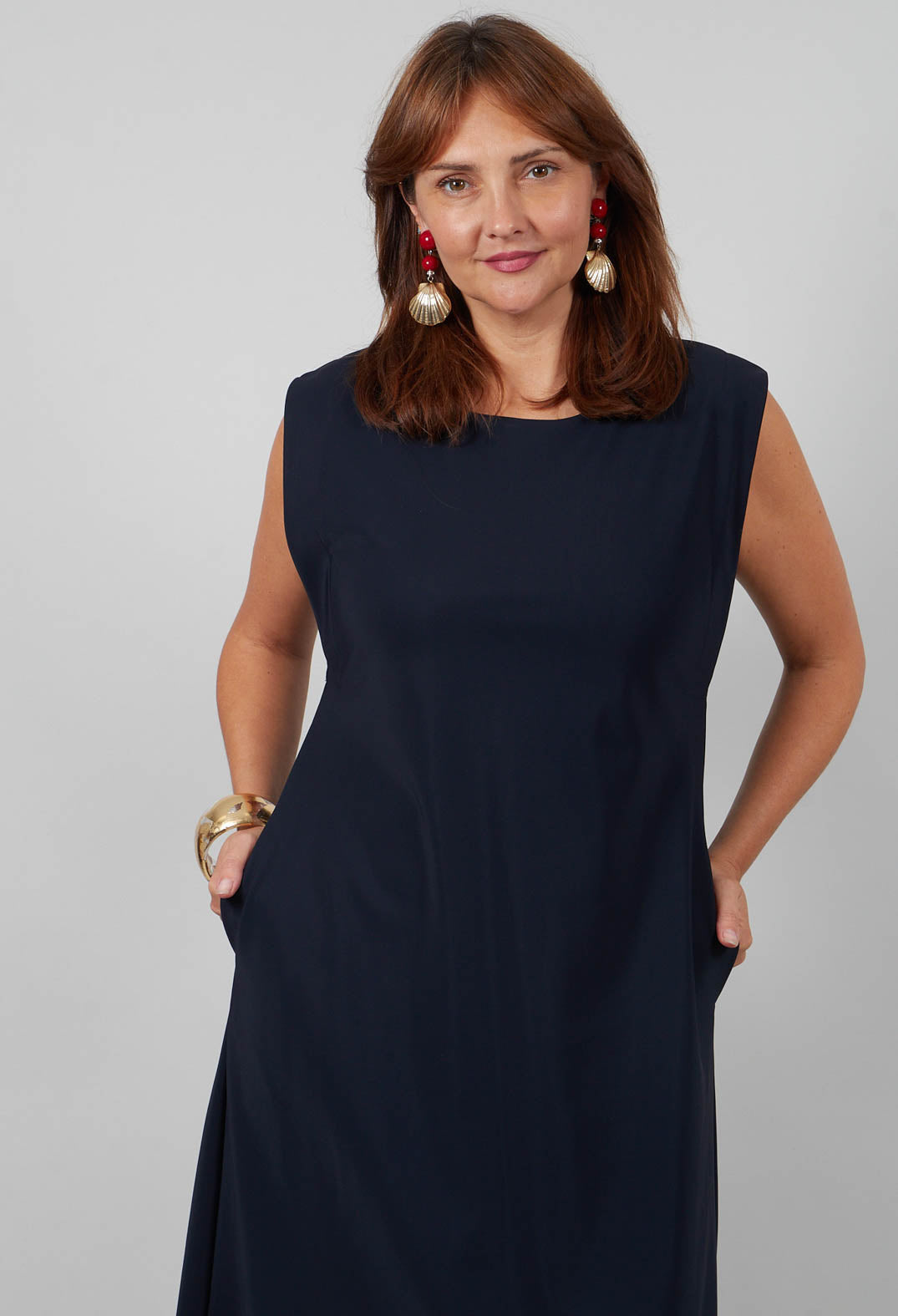 Long Dress in Navy