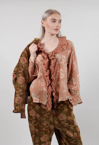 Oeillet Blouse in Voile Fleur Macaron