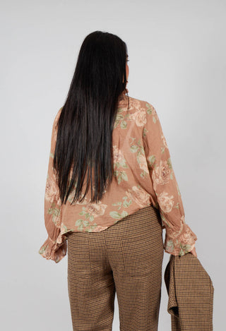 Oeillet Blouse in Voile Fleur Macaron