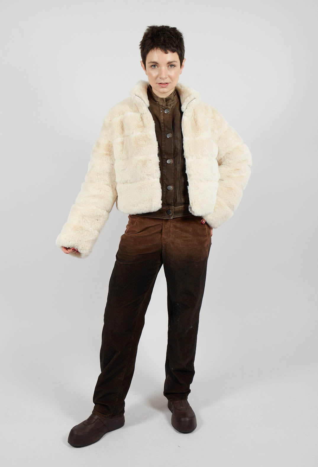 Tendril Jacket in Brown