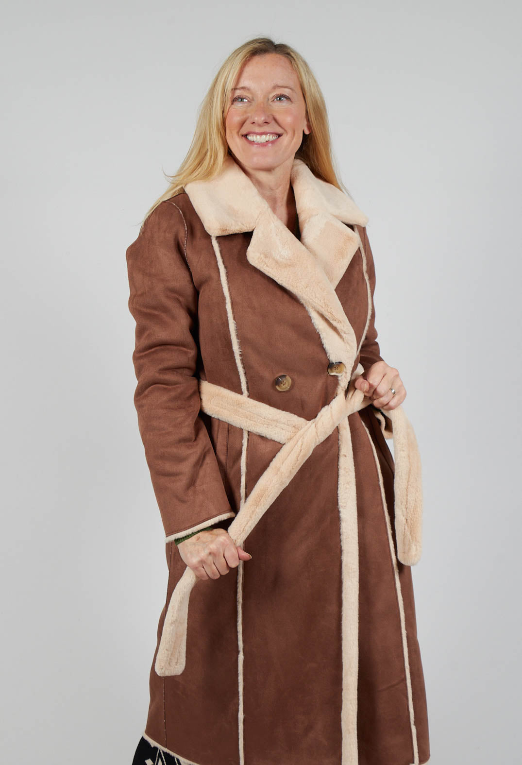 Leonie Jacket in Caramel/Taupe