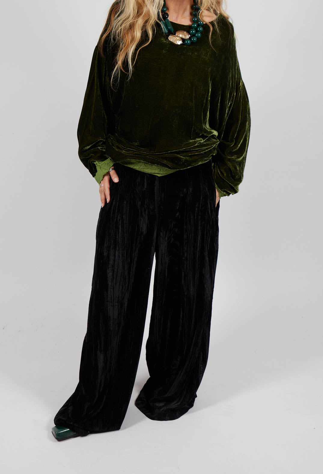 Rallye Velevet Trousers in Noir