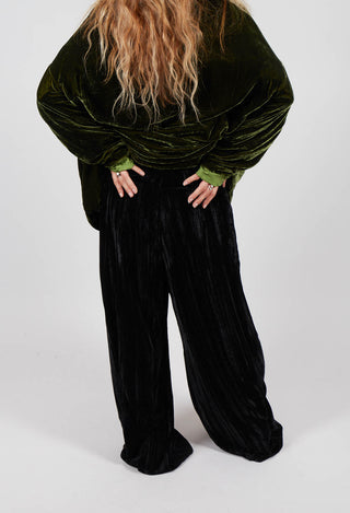 Rallye Velevet Trousers in Noir
