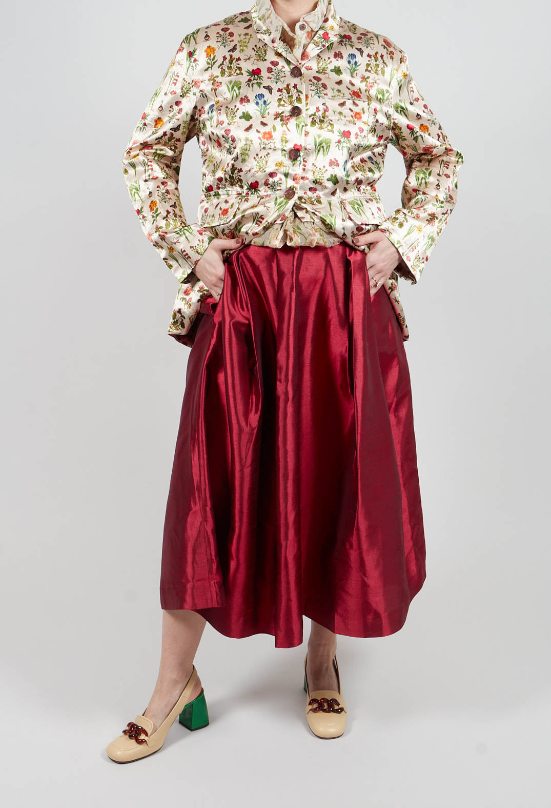 Gavina Skirt in Rouge