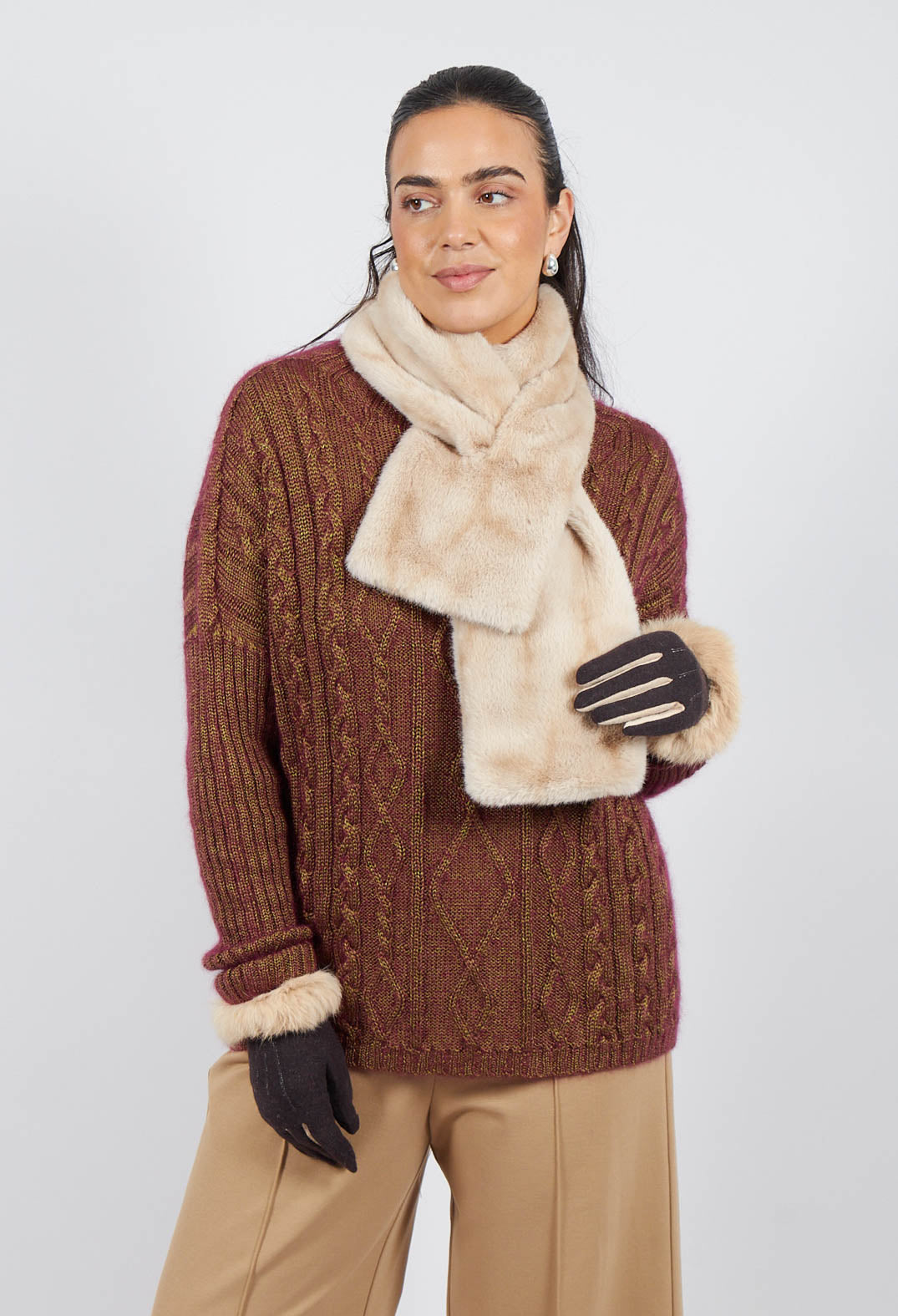 Neige Scarf in Beige