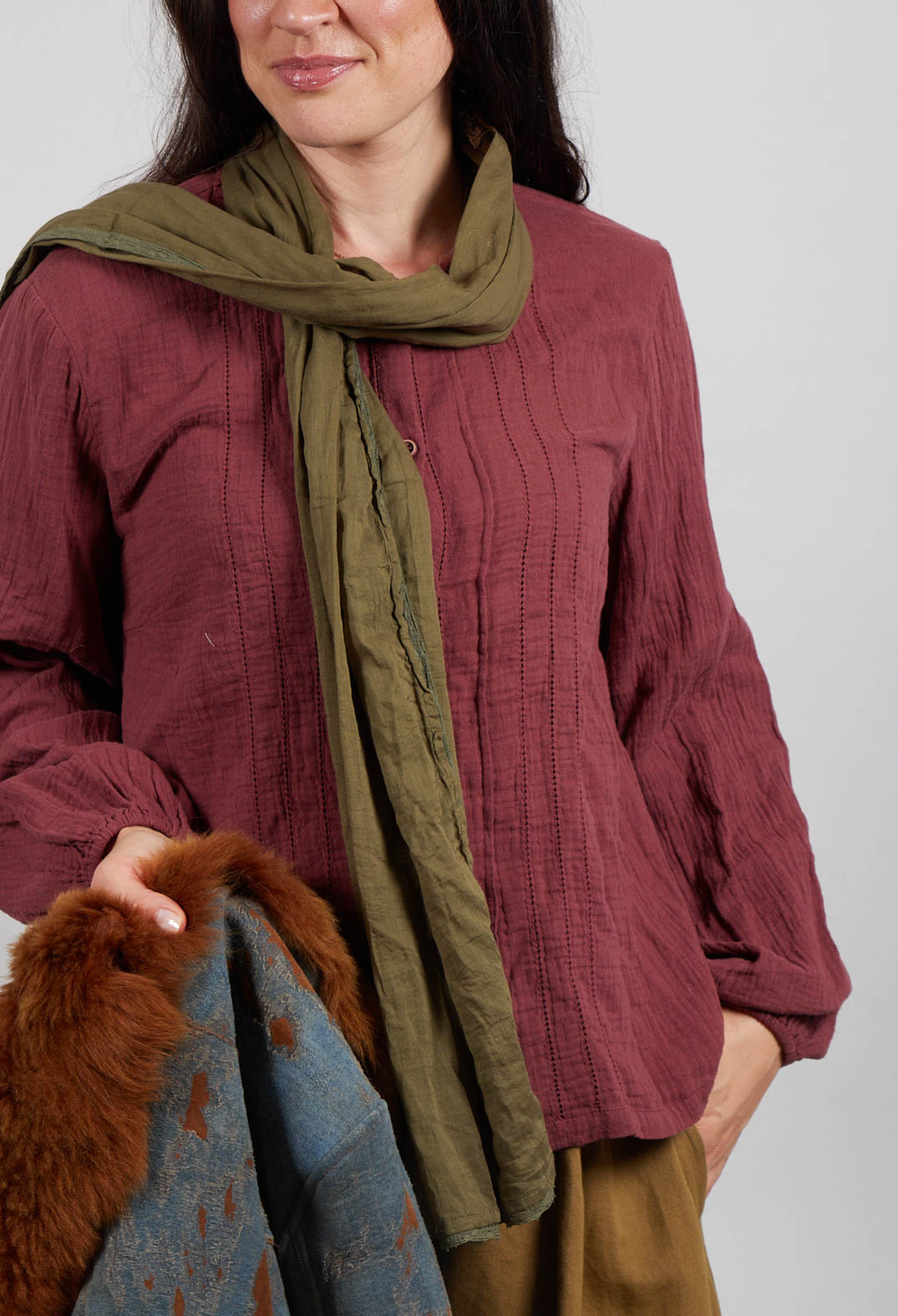 Aletta Top in Burgundy