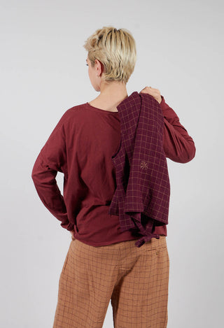Gyrid Top in Burgundy