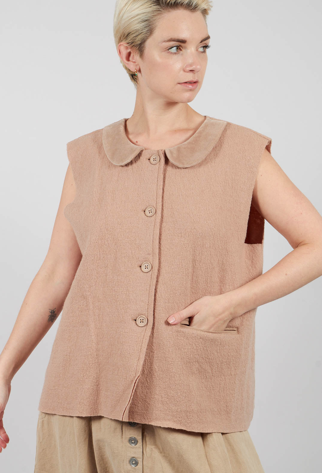 Sissela Top in Taupe