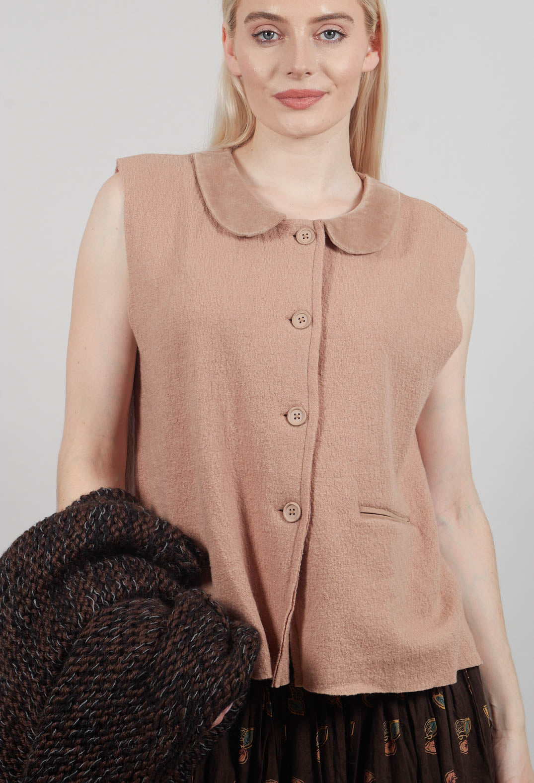 Sissela Top in Taupe