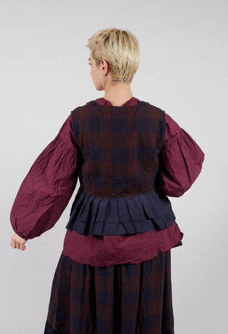 Zalina Top in Check