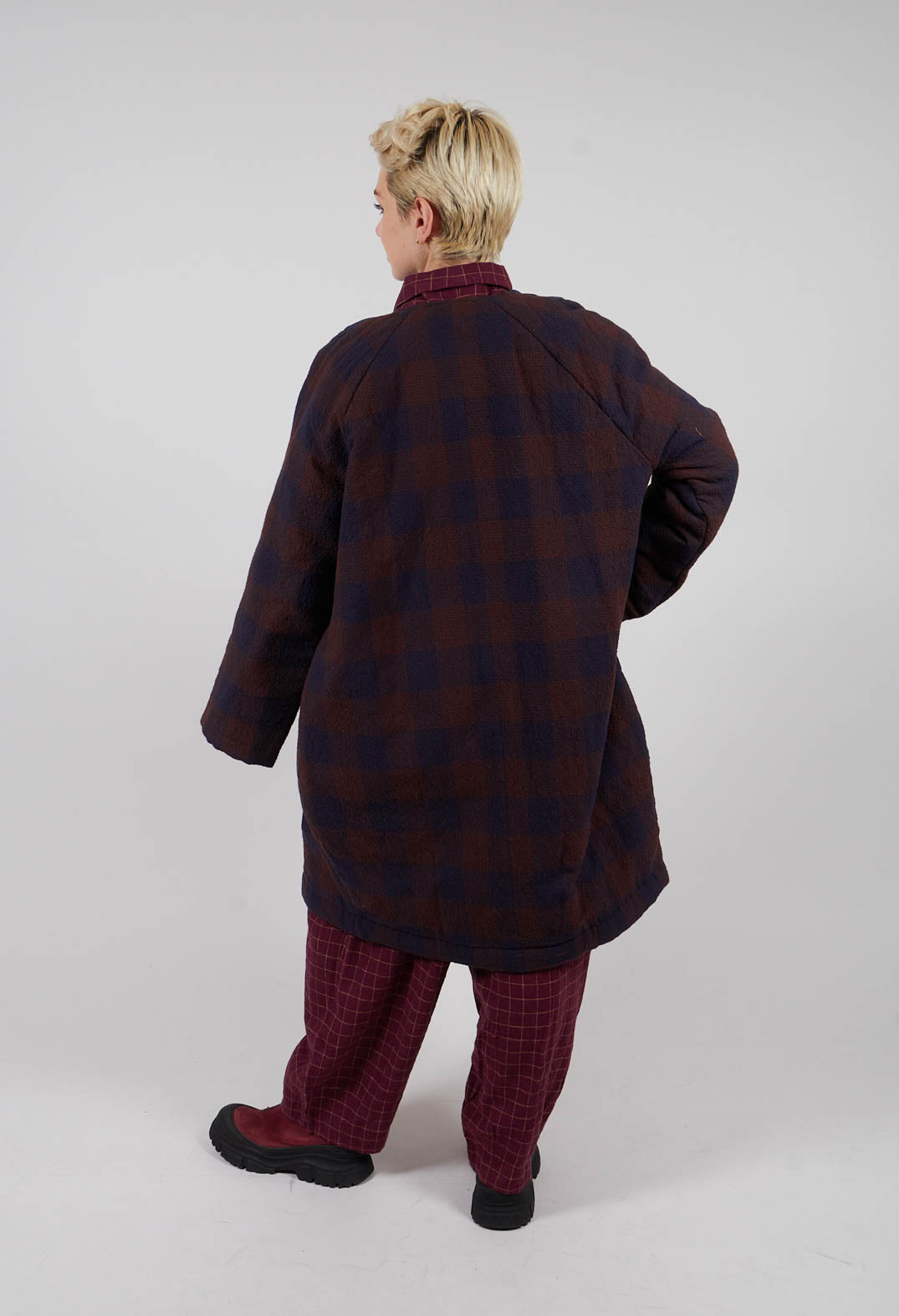 Samira Coat in Check