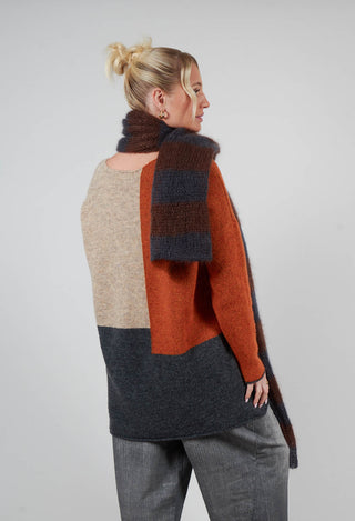 Block Colour Jumper in Zucca Corda