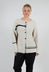 Stripe Cardigan in Panna and Rig Nera