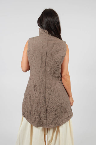 Longline Waistcoat in Rock