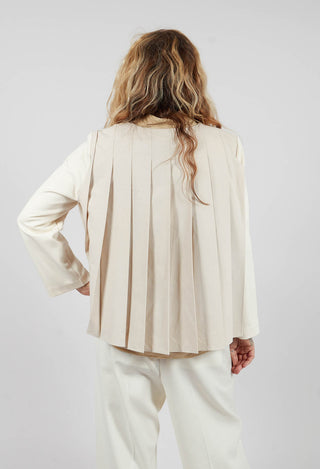 Button Up Statement Jacket in Sandshell