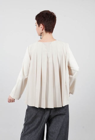 Button Up Statement Jacket in Sandshell