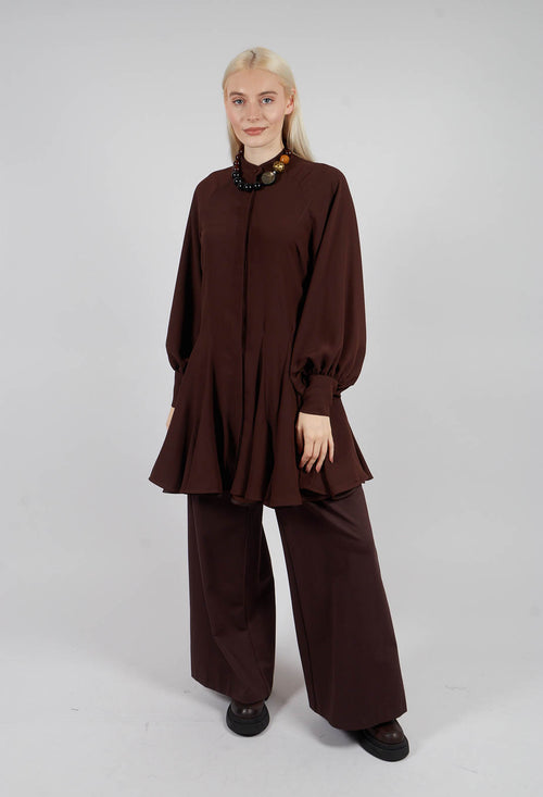 Balloon Sleeve Tunic Dress in Java