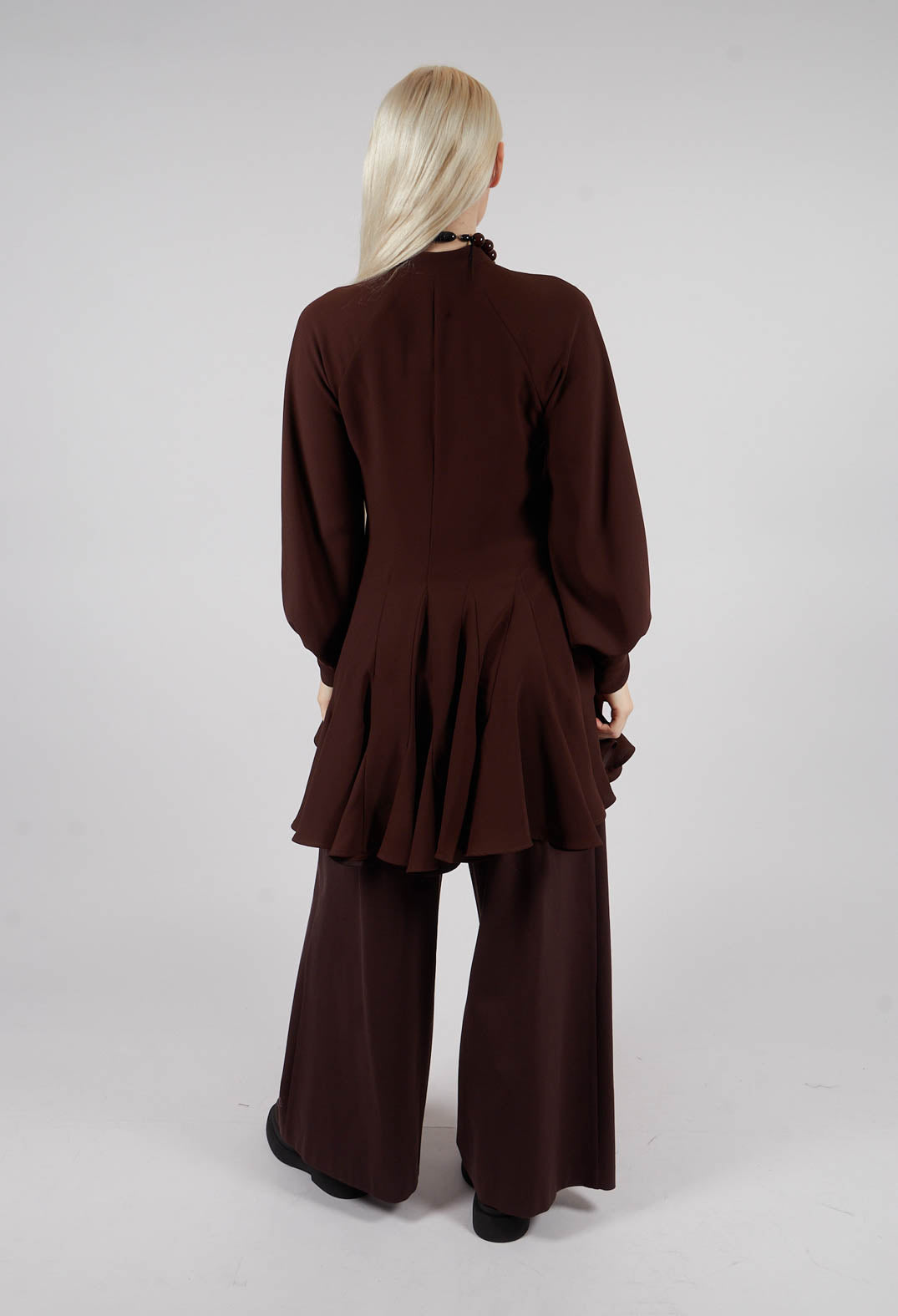 Balloon Sleeve Tunic Dress in Java
