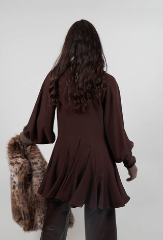 Balloon Sleeve Tunic Dress in Java